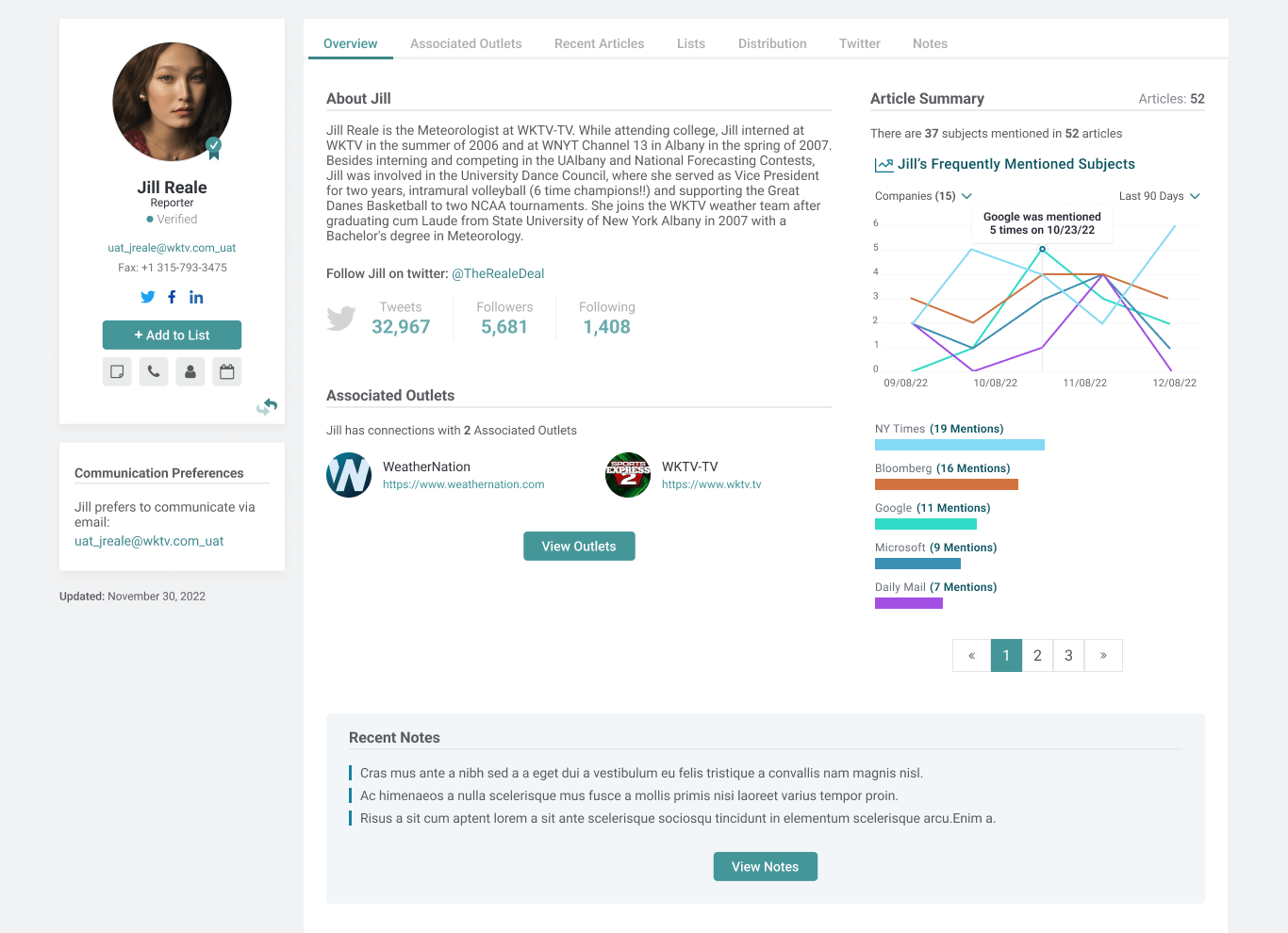 Product Resource: Contact Profile Redesign